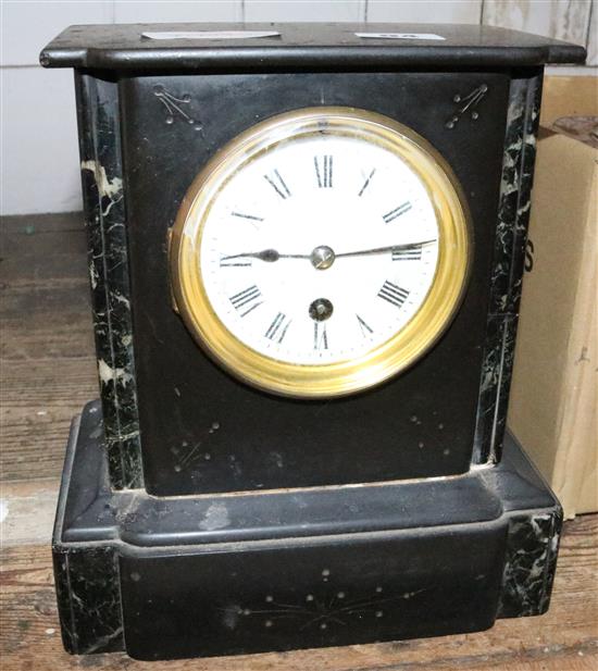 Black slate mantel timepiece